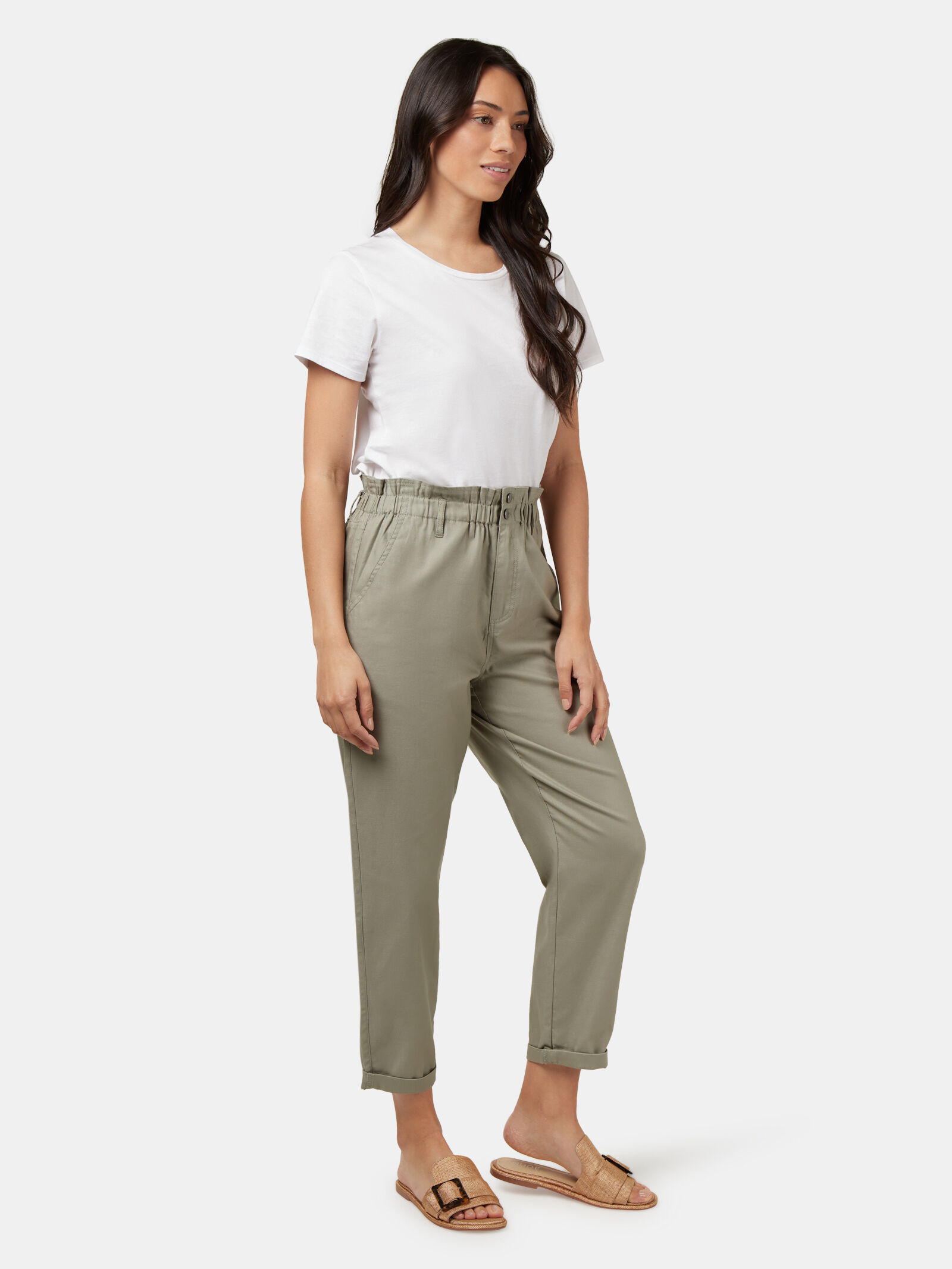 Cotton Paperbag Pant