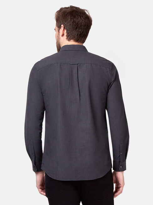 Bennett Long Sleeve Textured Shirt, Black, hi-res