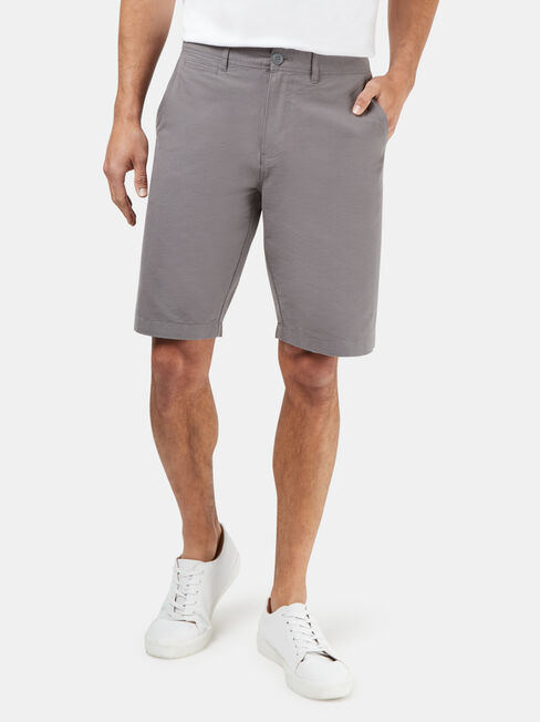 Hayden Textured Chino Short, Grey, hi-res