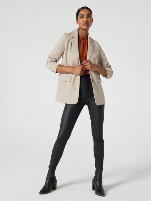 Sasha Short Sleeve Top, Cinnamon, hi-res