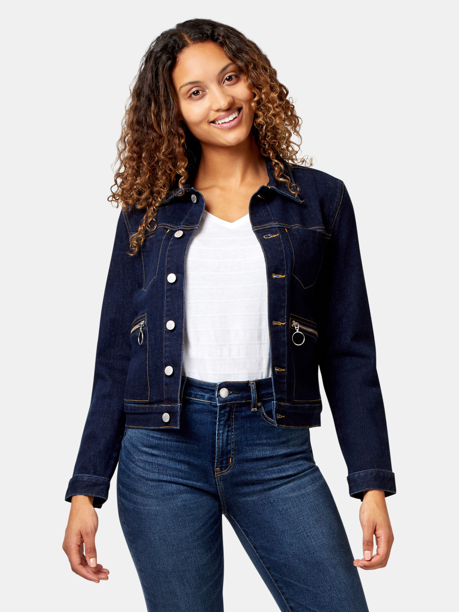 Jeans west leather sale jacket