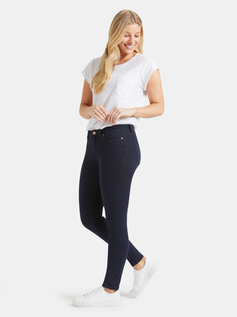 Curve Embracer Skinny Jeans Indigo Ink, Dark Indigo, hi-res