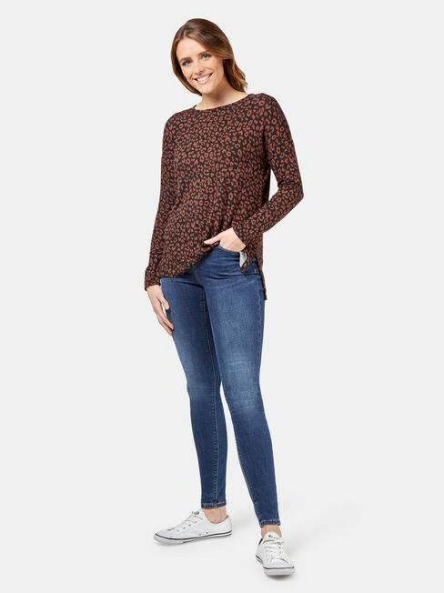 Sarah Soft Touch Pullover, Brown, hi-res
