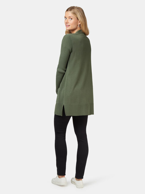 Everlynn Essential Cardigan, Green, hi-res