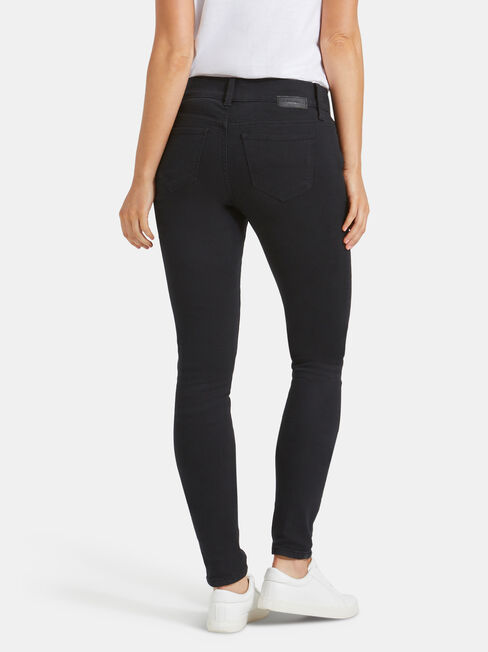 Hip Hugger Skinny Jeans Black Night, Black, hi-res