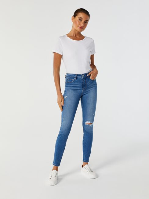 Cleo Mid Waisted Skinny 7/8 jeans