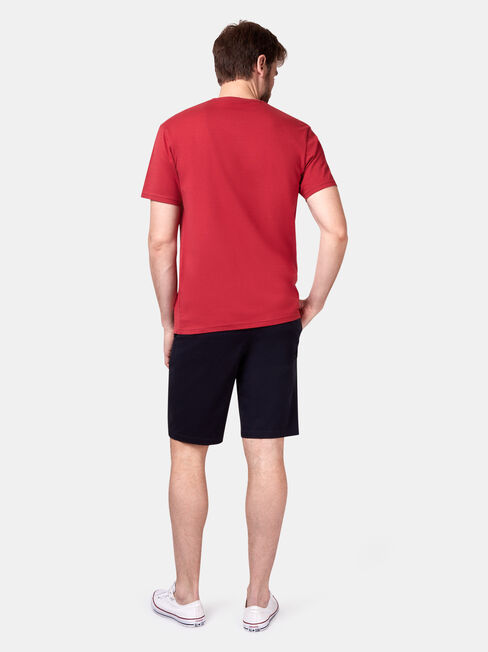 Preston Short Sleeve Basic Pocket Tee, Red, hi-res