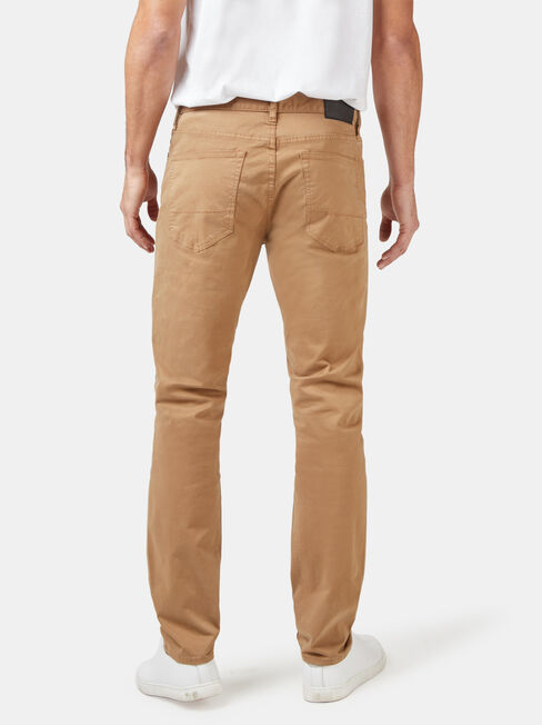 Slim Tapered Jeans Tobacco, Coloured, hi-res