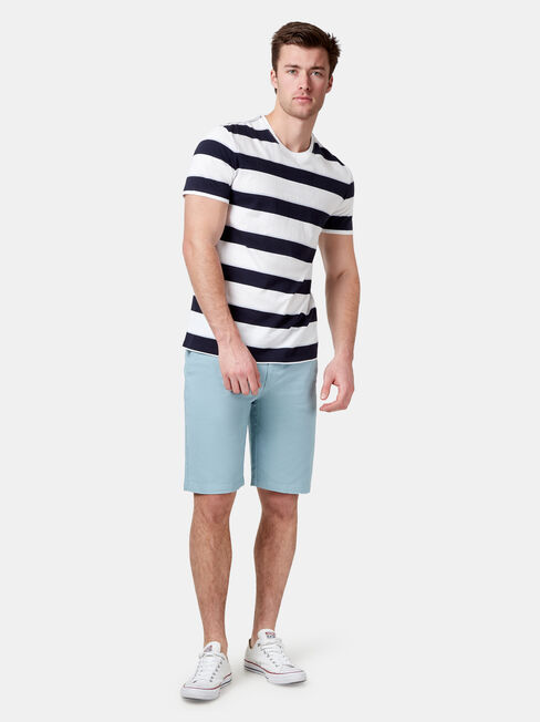 Maxton Short Sleeve Stripe Crew Tee, Multi, hi-res