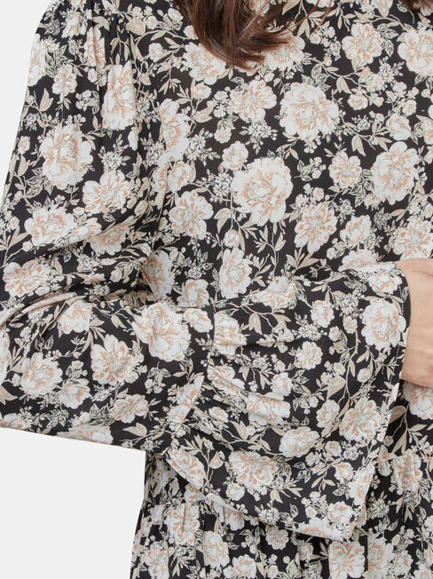Kinsley Lace Detail Blouse, Floral, hi-res