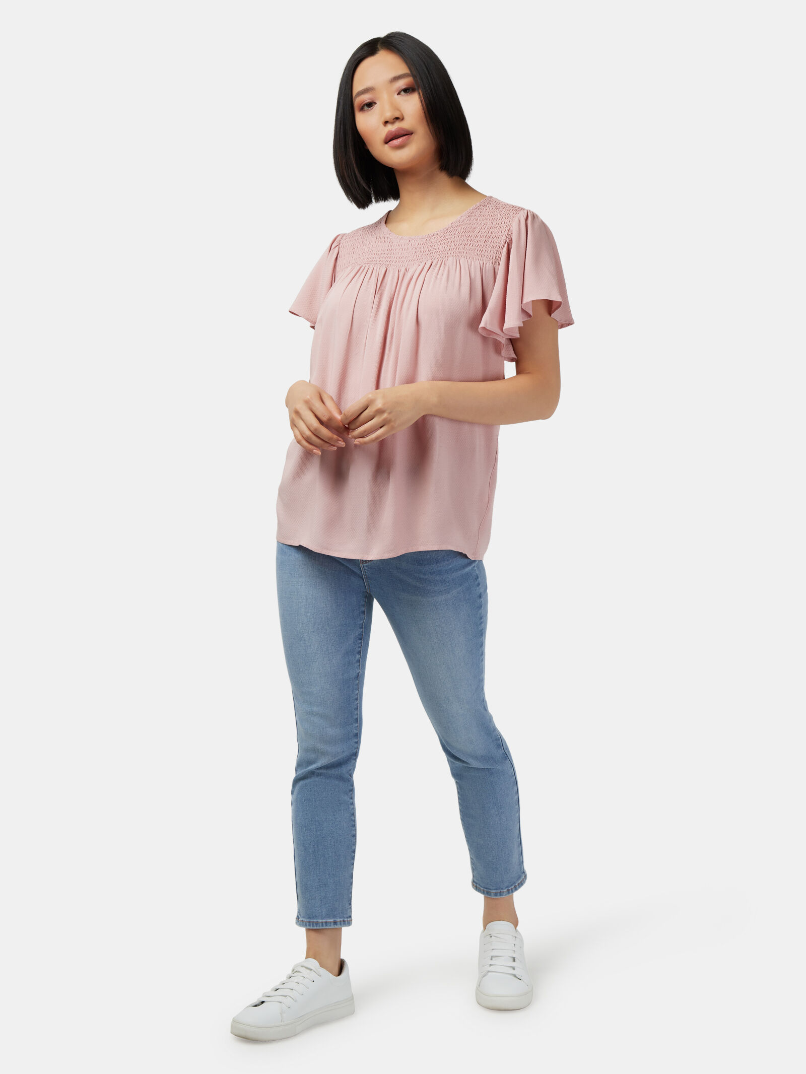 Flutter sleeve new arrivals top