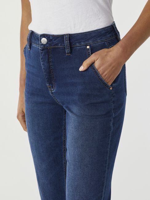 Louisa Slim Boyfriend Jeans, Dark Indigo, hi-res