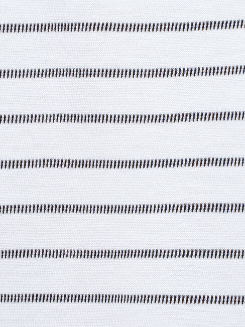 Adelaide Stripe Tee, Black, hi-res