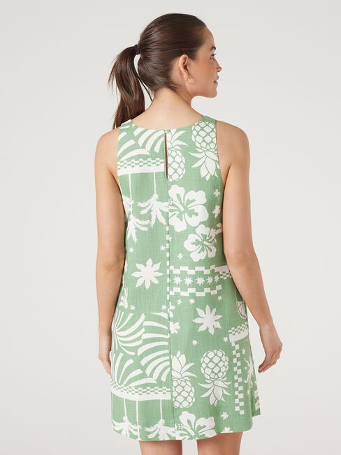 Sophie Shift Dress, Leaf Green, hi-res