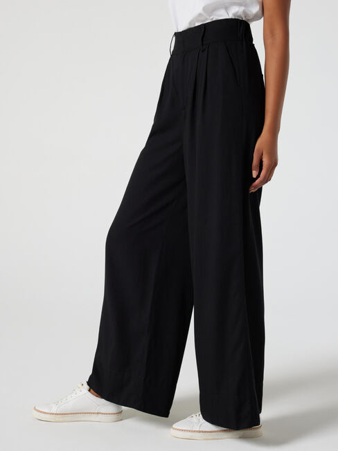 Molly Tailored Wide Leg Pant, Black, hi-res