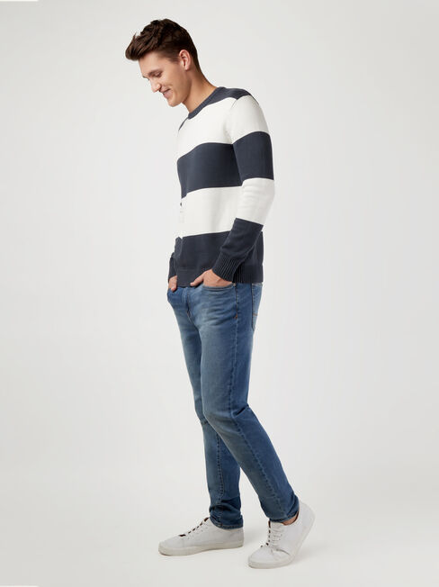 Louis Stripe Crew Knit