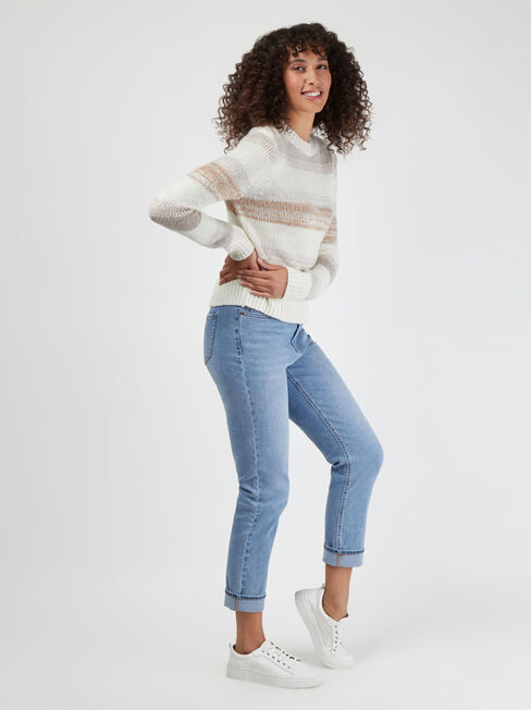 Nala Space Dye Knit, Brown, hi-res