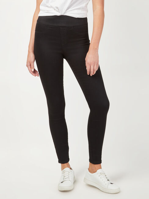 Tessa J-Luxe Skinny Jeans Black, Black, hi-res