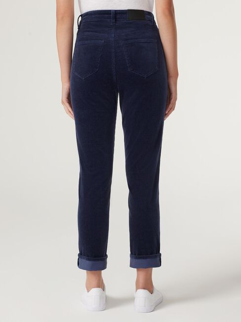 Brooke High Waisted Tapered Crop Jeans, Royal Blue, hi-res