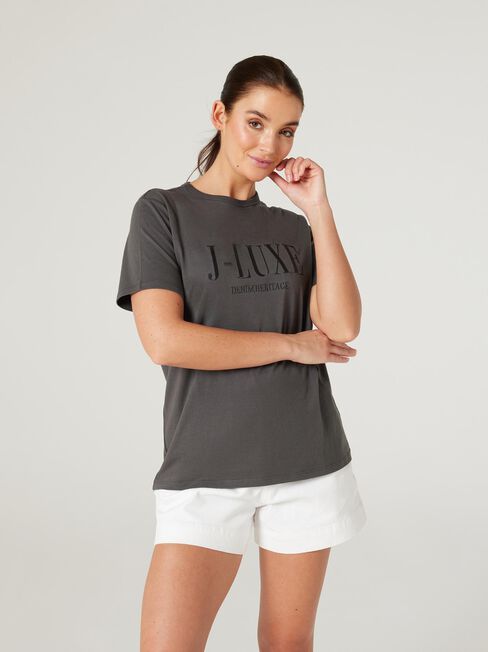 J-Luxe T-Shirt, Charcoal, hi-res