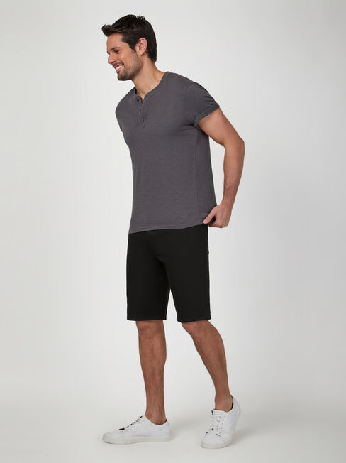 Benjamin Black Denim Short, Black, hi-res