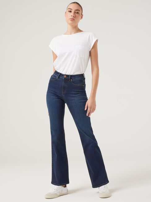Daisy Bootcut Jeans, Dark Vintage, hi-res