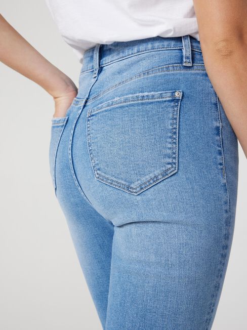 Brooke Tapered Crop Jeans, Mid Blue Distressed, hi-res