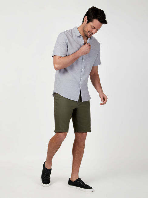 SS Wolf Textured Shirt, Grey, hi-res