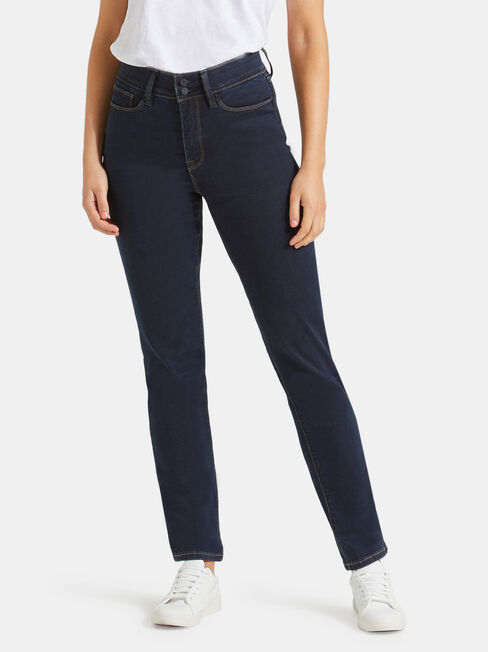 Tummy Trimmer Slim Straight Jeans Absolute Indigo | Jeanswest
