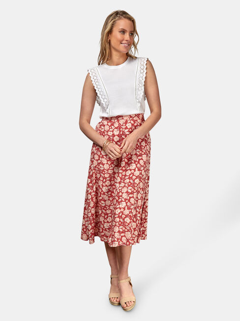 Alice Midi Skirt, Multi, hi-res