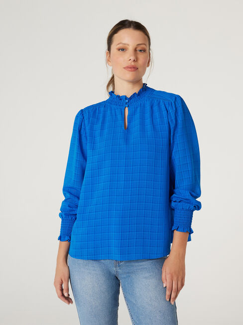 Rodeo Keyhole LS Blouse | Jeanswest