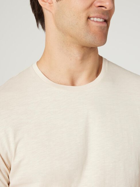 SS Pablo Slub Basic Tee, Oatmeal, hi-res