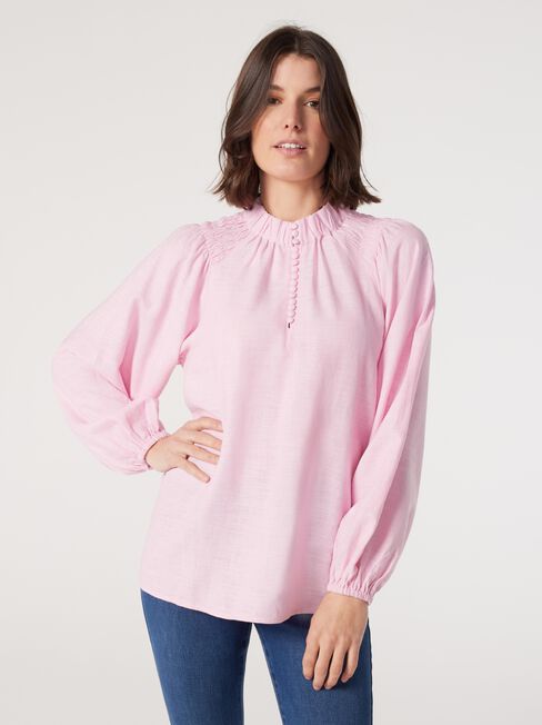 Amelia Button Down Blouse, Multi, hi-res
