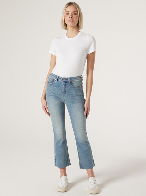 Emma Cropped Bootcut Jean, Vintage Indigo, hi-res