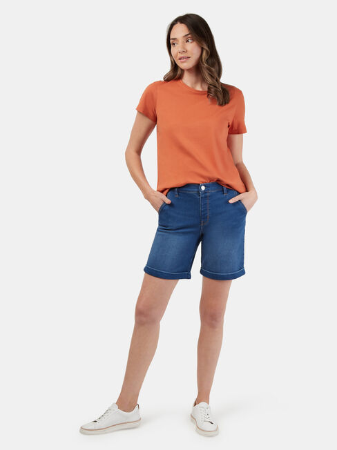 Stella Luxe Lounge Short, Mid Indigo, hi-res