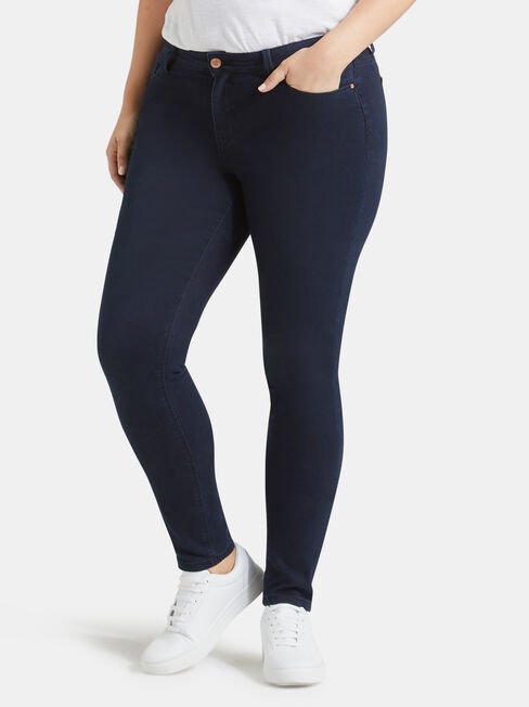 Curve Embracer Skinny Jeans Indigo Ink, Dark Indigo, hi-res