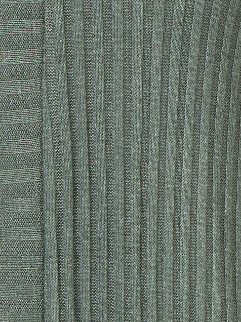 Lainie Rib Longline Cardigan, Green, hi-res