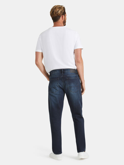 Slim Straight Jeans Storm Indigo, Mid Indigo, hi-res