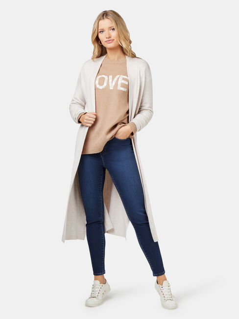 Imogen Love Leopard Pullover, Brown, hi-res