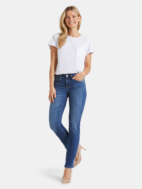 Slim Straight Jeans Lake Blue