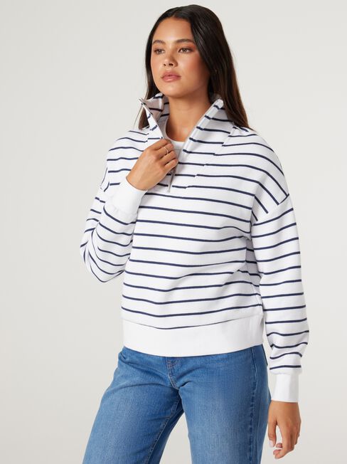 Varley Half Zip Soft Touch Pullover, Grey, hi-res