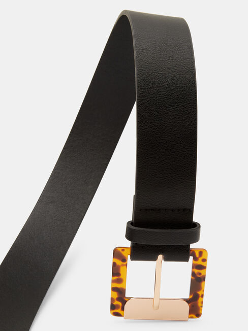 Emma Fashion Belt, Black, hi-res