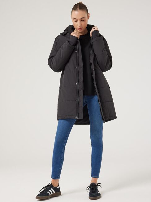 Kassie Crew Neck Boxy Knit, Black, hi-res