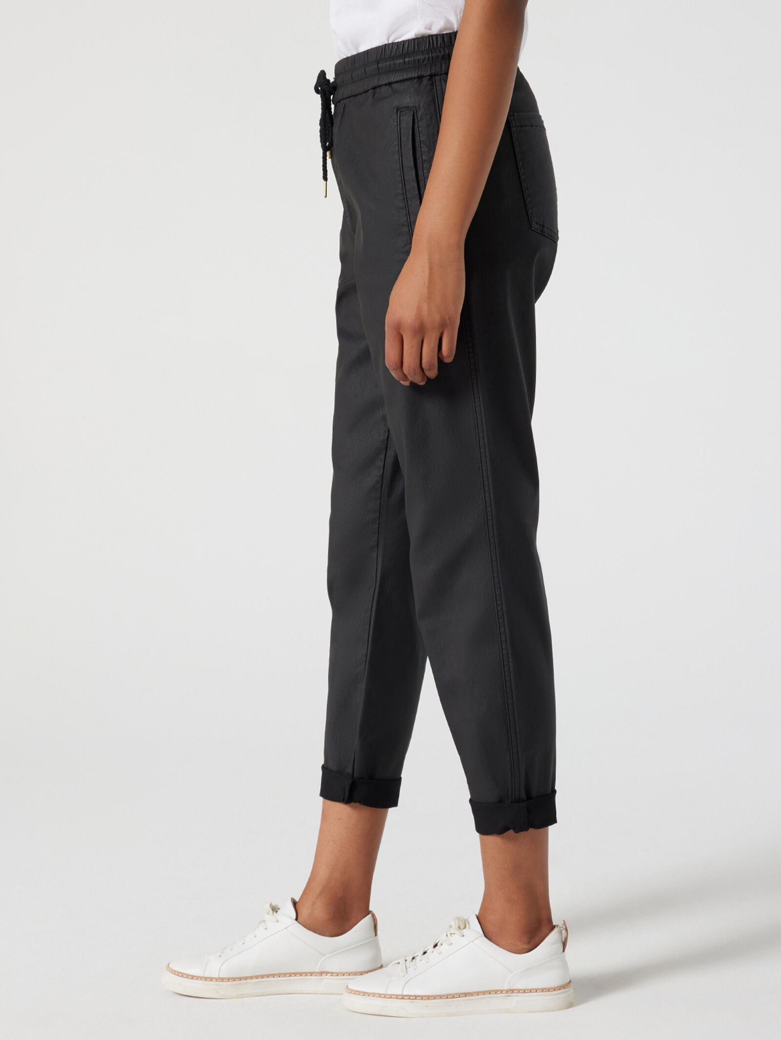 Grey online black joggers