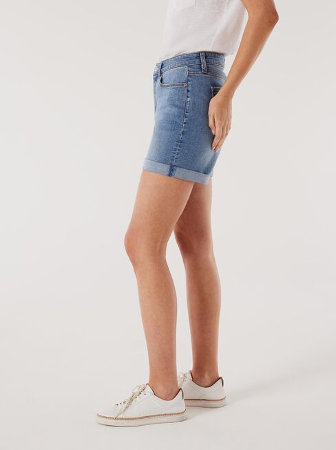 Mariana Boyfriend Short, Blue, hi-res