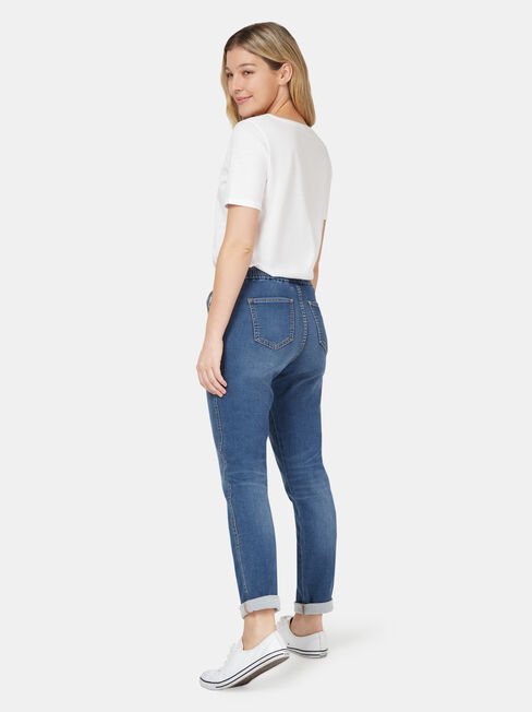 Amy Luxe Jogger, Mid Indigo, hi-res