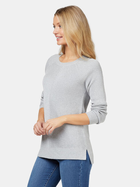 Catalina Chevron Pullover, Grey, hi-res