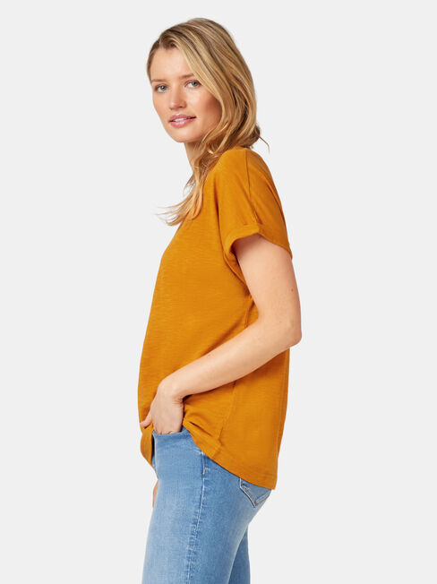 Drop Shoulder Tee, Inca Gold, hi-res
