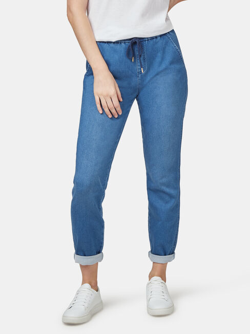 Amy Luxe Lounge Jogger Light Indigo, Mid Indigo, hi-res
