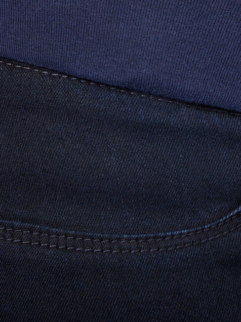 Maternity Skinny jeans Indigo Ink / Elastic ins, Dark Indigo, hi-res